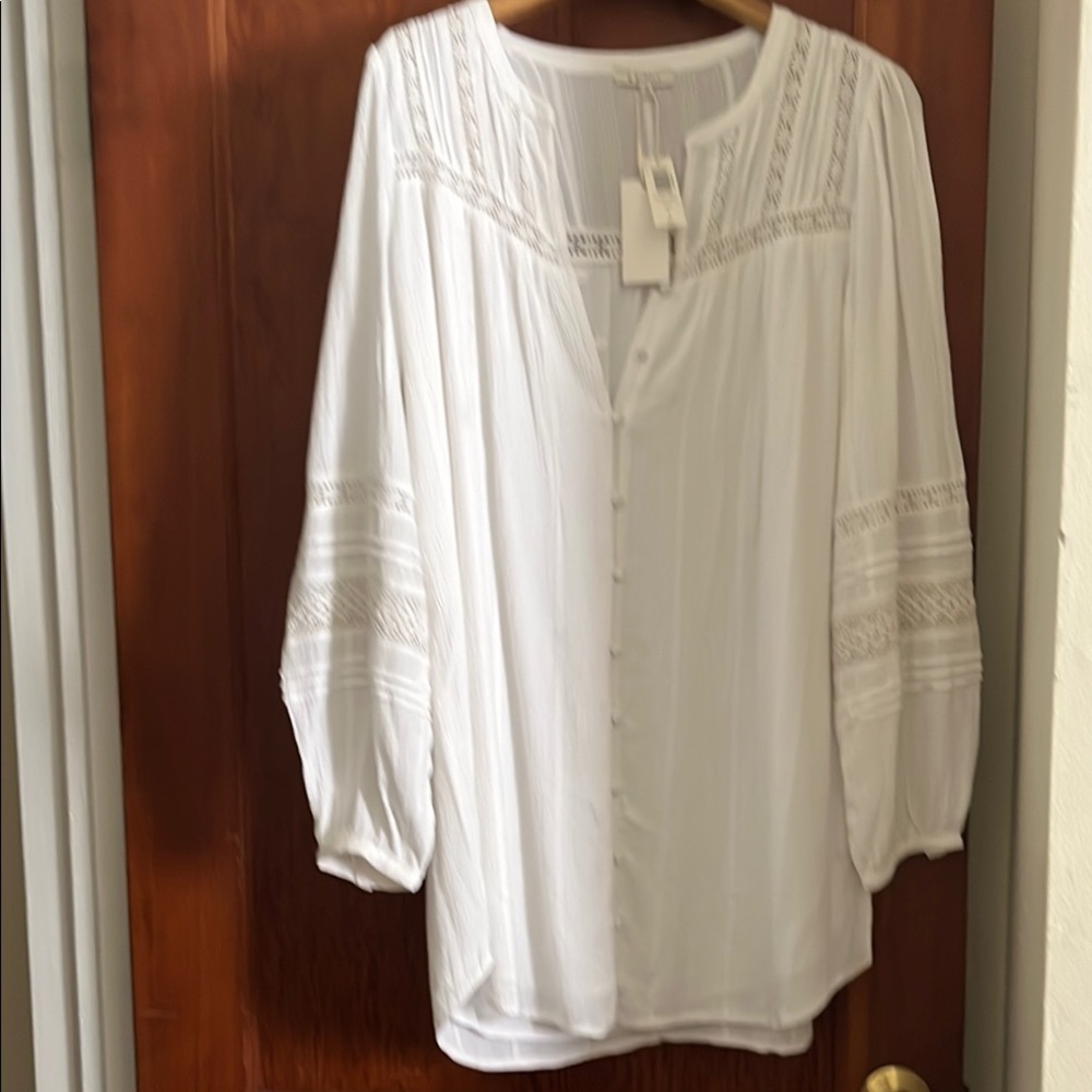 Z sulpply White Lace Detail Women's Top ; brand new with tags